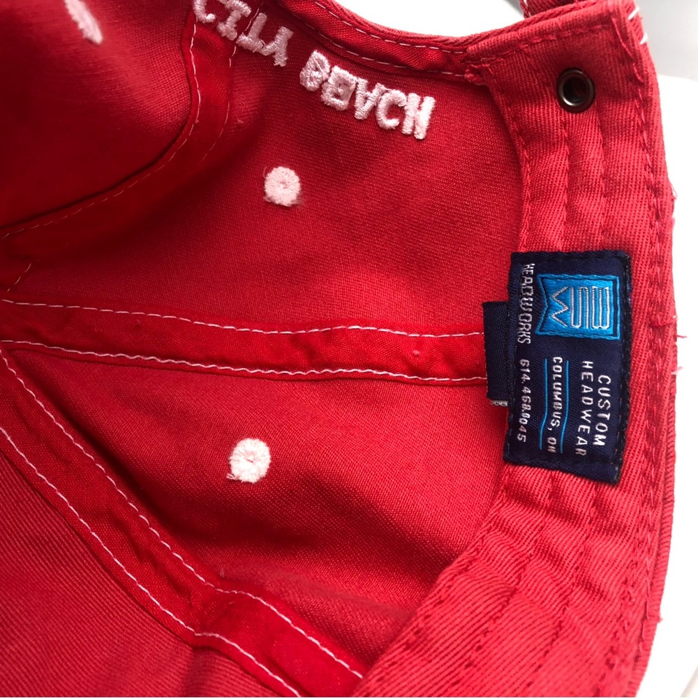 Pineapple Willy’s Red Fitted Baseball Cap - image 7